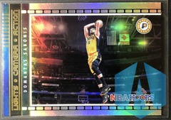 2021-22 NBA Hoops Lights Camera Action Domantas Sabonis #25 Holo
